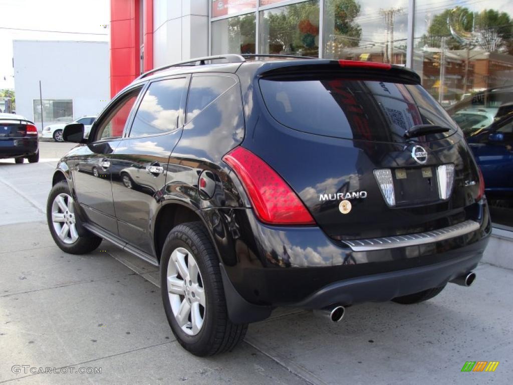 2006 Murano S AWD - Super Black / Charcoal photo #7