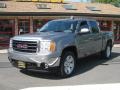 2007 Steel Gray Metallic GMC Sierra 1500 SLT Crew Cab 4x4  photo #1