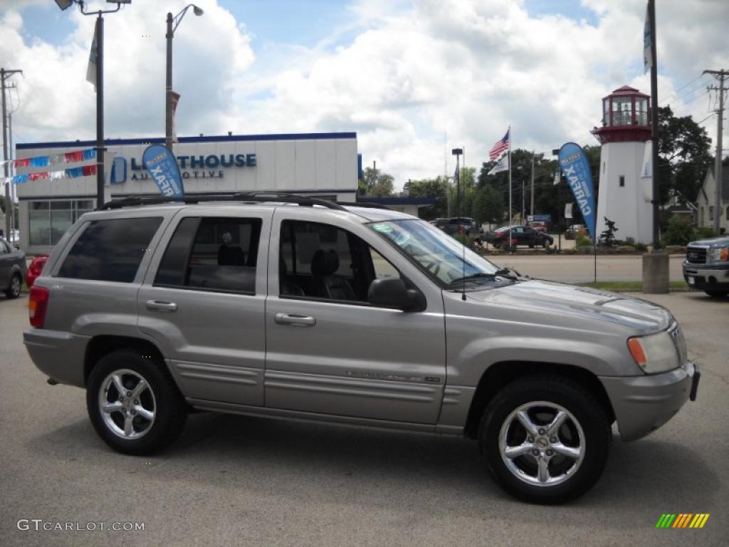 2001 Grand Cherokee Limited 4x4 - Silverstone Metallic / Agate photo #1