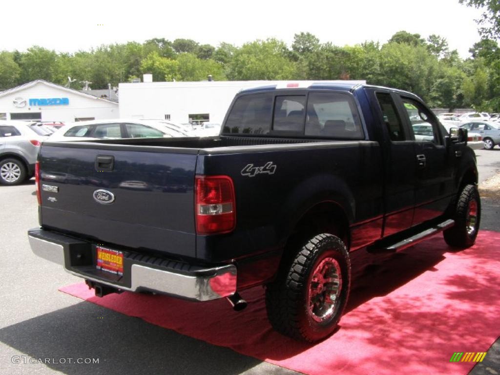 2005 F150 XLT SuperCab 4x4 - True Blue Metallic / Medium Flint Grey photo #7