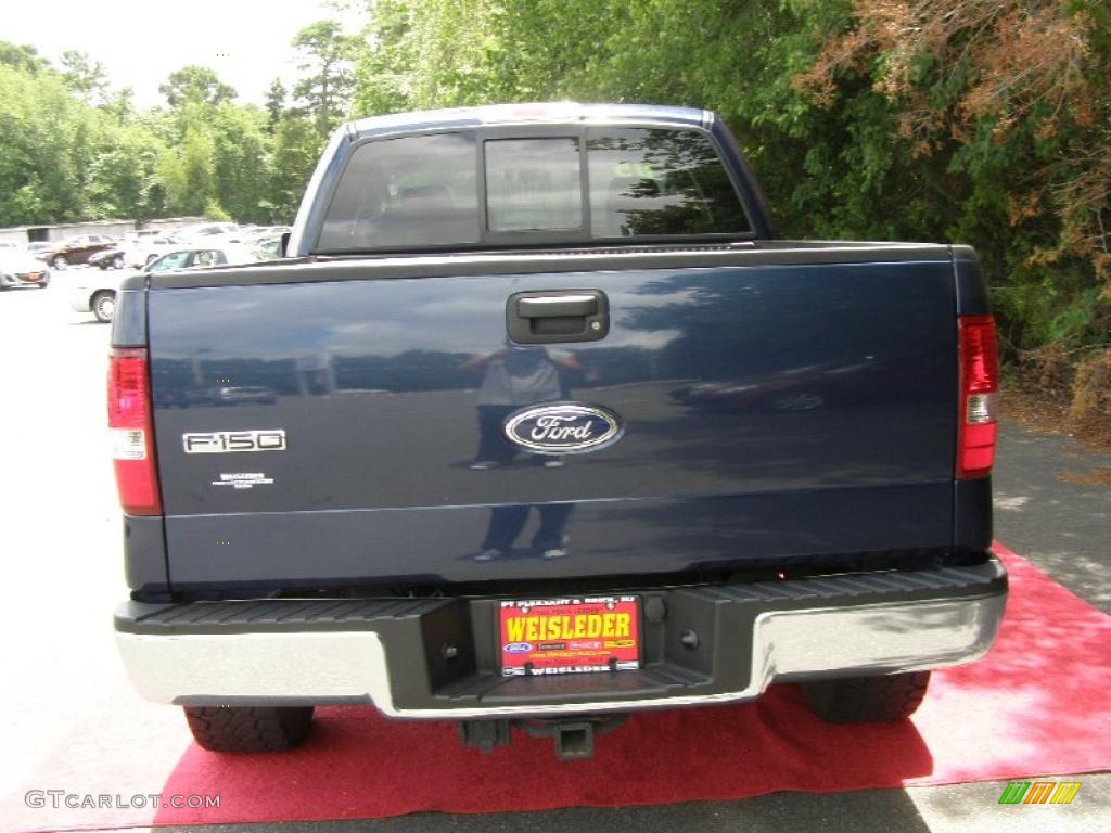 2005 F150 XLT SuperCab 4x4 - True Blue Metallic / Medium Flint Grey photo #8