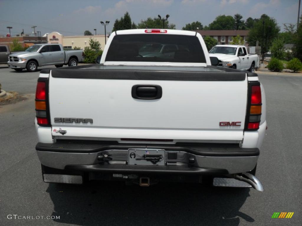 2003 Sierra 3500 SLT Extended Cab Dually - Summit White / Neutral photo #3