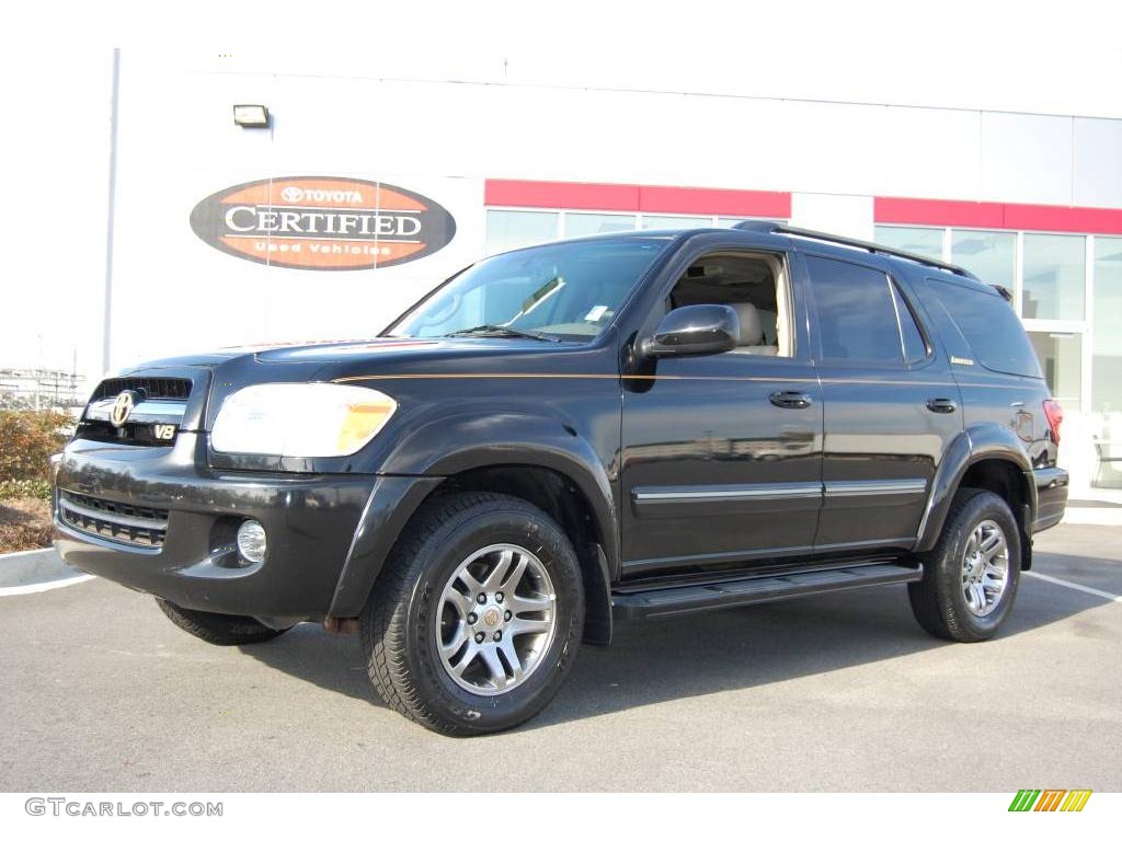 2005 Sequoia Limited - Black / Taupe photo #1