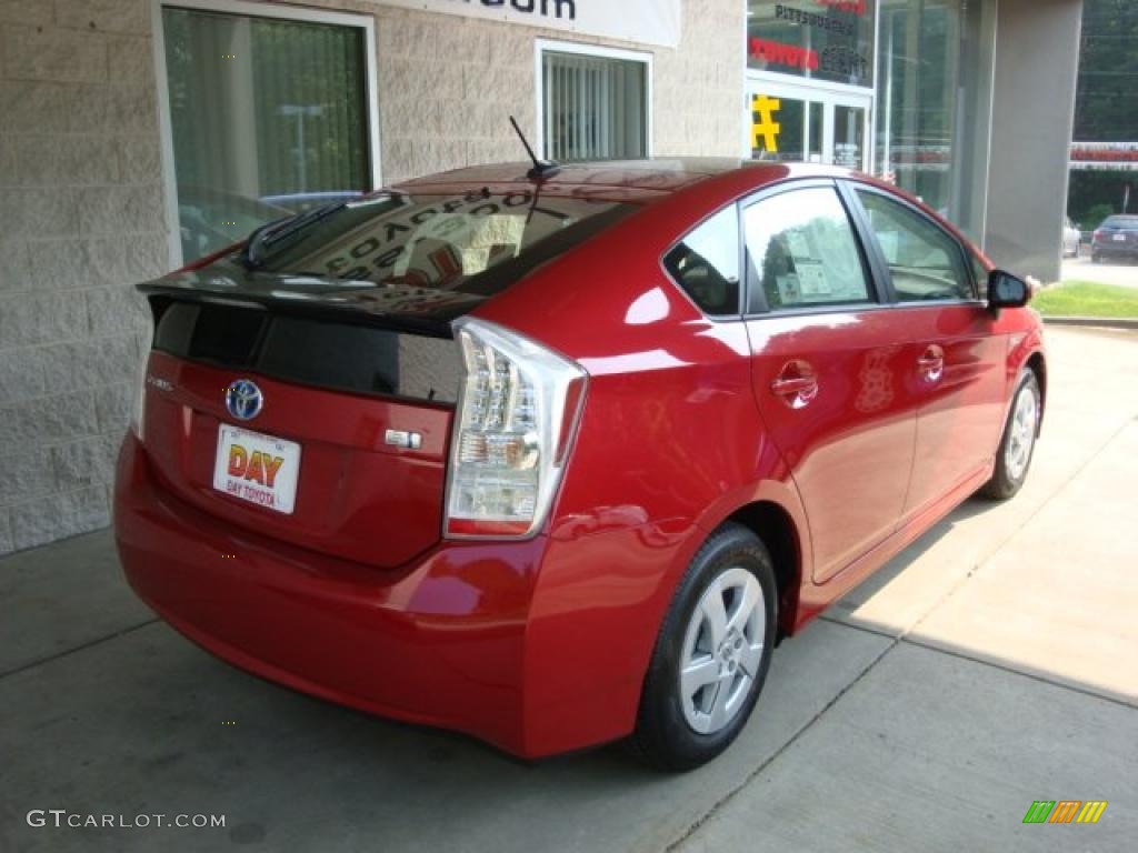 2010 Prius Hybrid III - Barcelona Red Metallic / Bisque photo #2