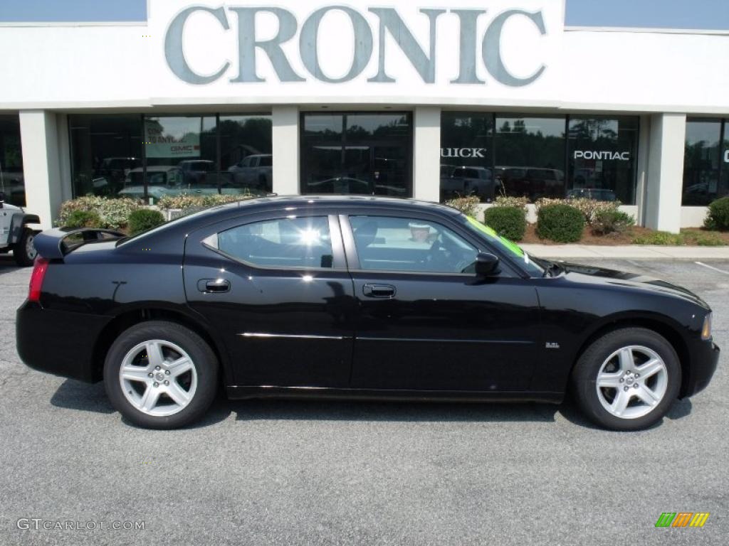 2010 Charger Rallye - Brilliant Black Crystal Pearl / Dark Slate Gray photo #1