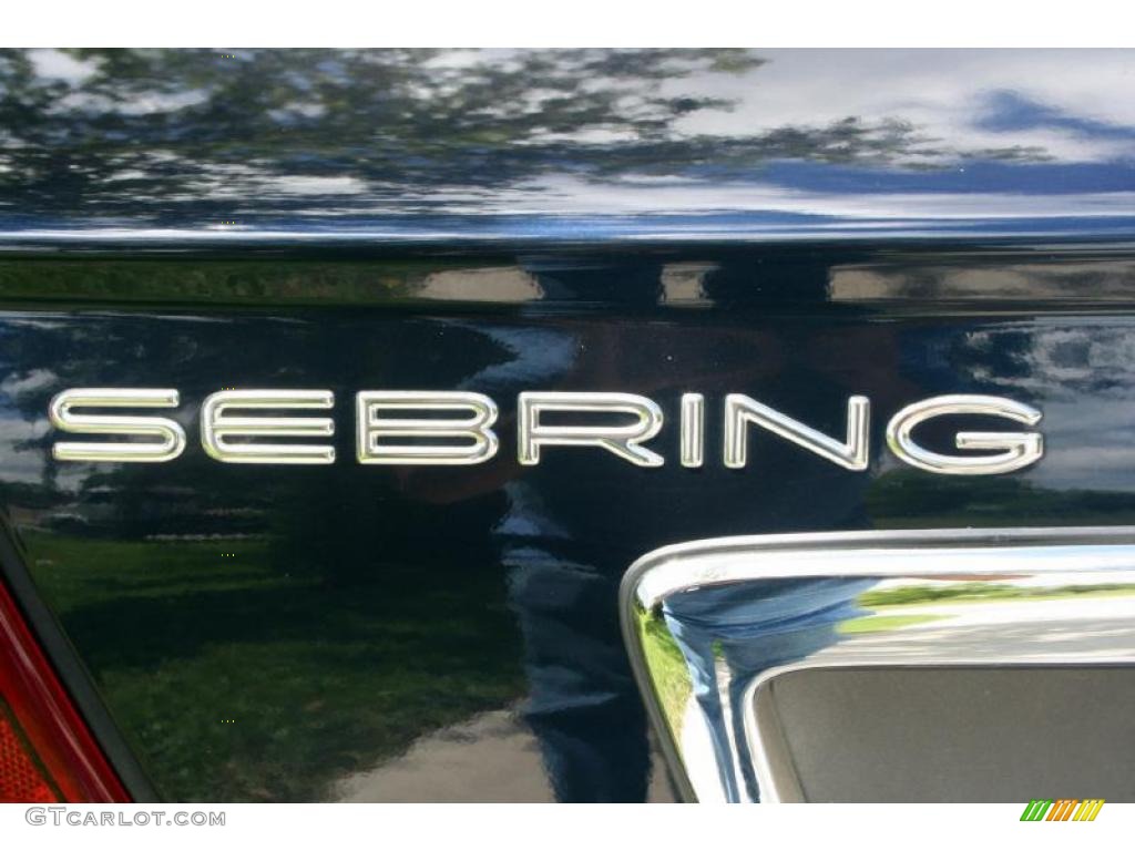 2002 Sebring Limited Convertible - Deep Sapphire Blue Pearl / Dark Slate Gray photo #31