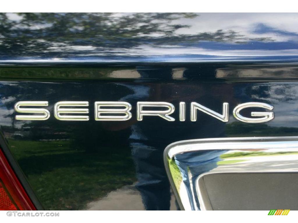 2002 Sebring Limited Convertible - Deep Sapphire Blue Pearl / Dark Slate Gray photo #32