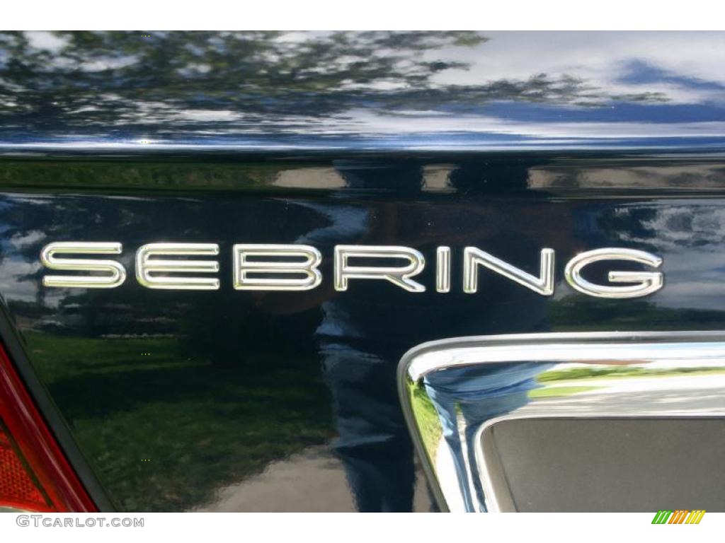 2002 Sebring Limited Convertible - Deep Sapphire Blue Pearl / Dark Slate Gray photo #100