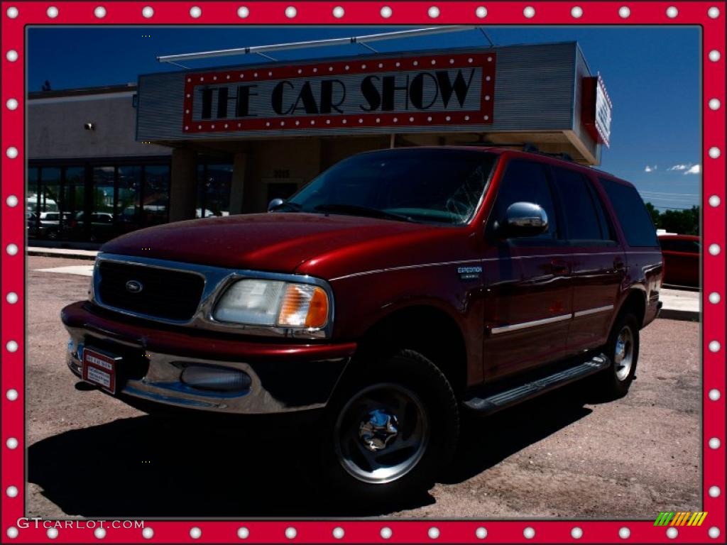 1998 Expedition XLT 4x4 - Dark Toreador Red Metallic / Medium Graphite photo #1