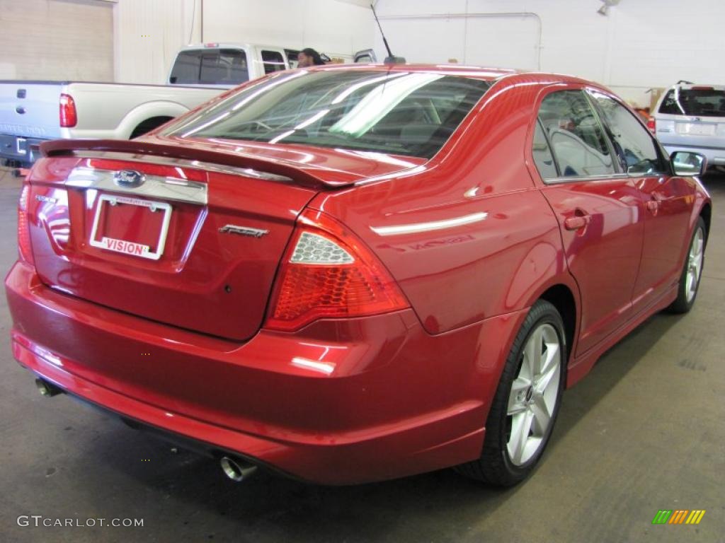 2010 Fusion Sport - Red Candy Metallic / Charcoal Black/Sport Red photo #2