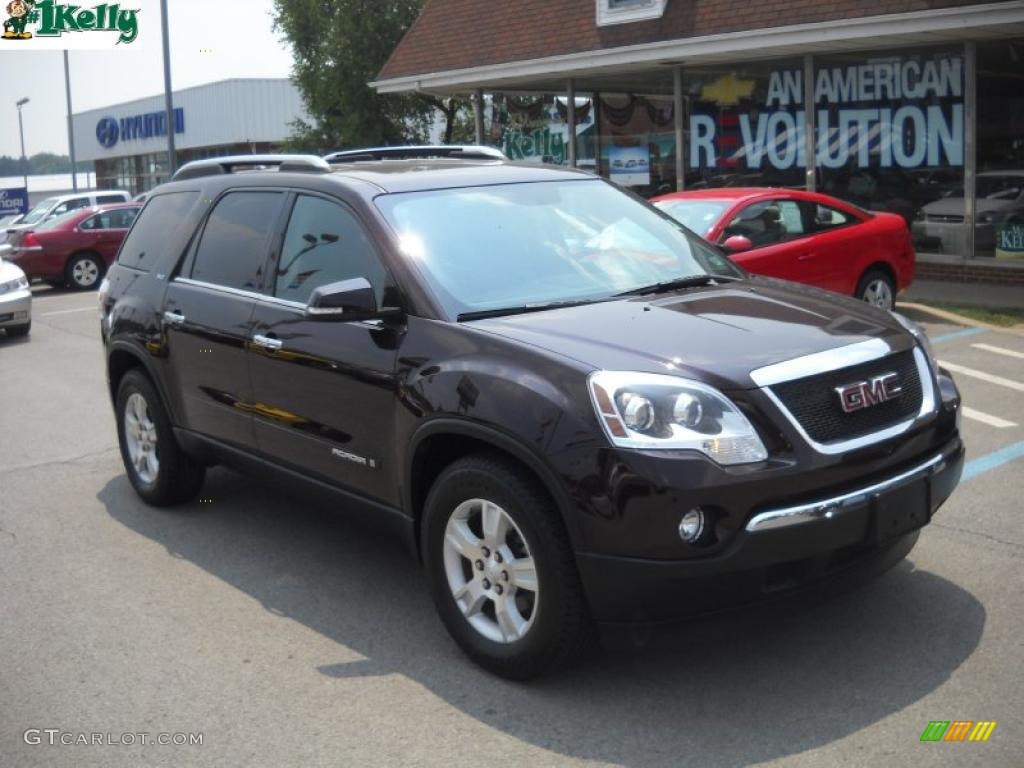 2008 Acadia SLT AWD - Dark Crimson Red Metallic / Ebony photo #1