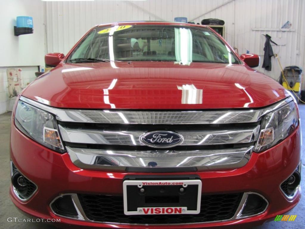 2010 Fusion Sport - Red Candy Metallic / Charcoal Black/Sport Red photo #17