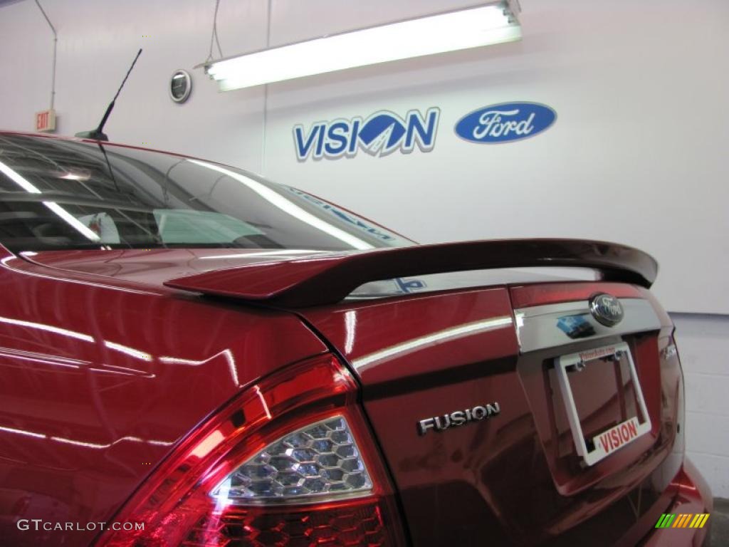 2010 Fusion Sport - Red Candy Metallic / Charcoal Black/Sport Red photo #27
