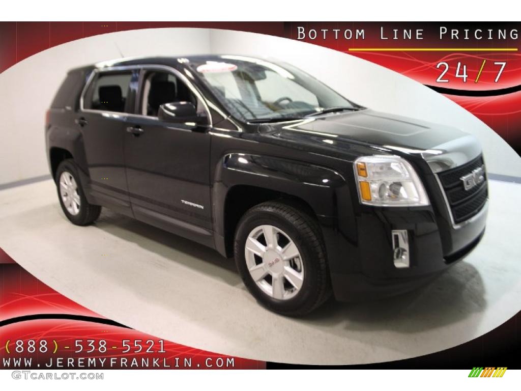 2010 Terrain SLE AWD - Onyx Black / Jet Black photo #1