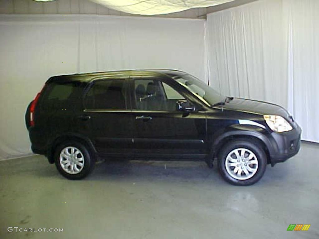 2005 CR-V EX 4WD - Nighthawk Black Pearl / Black photo #3