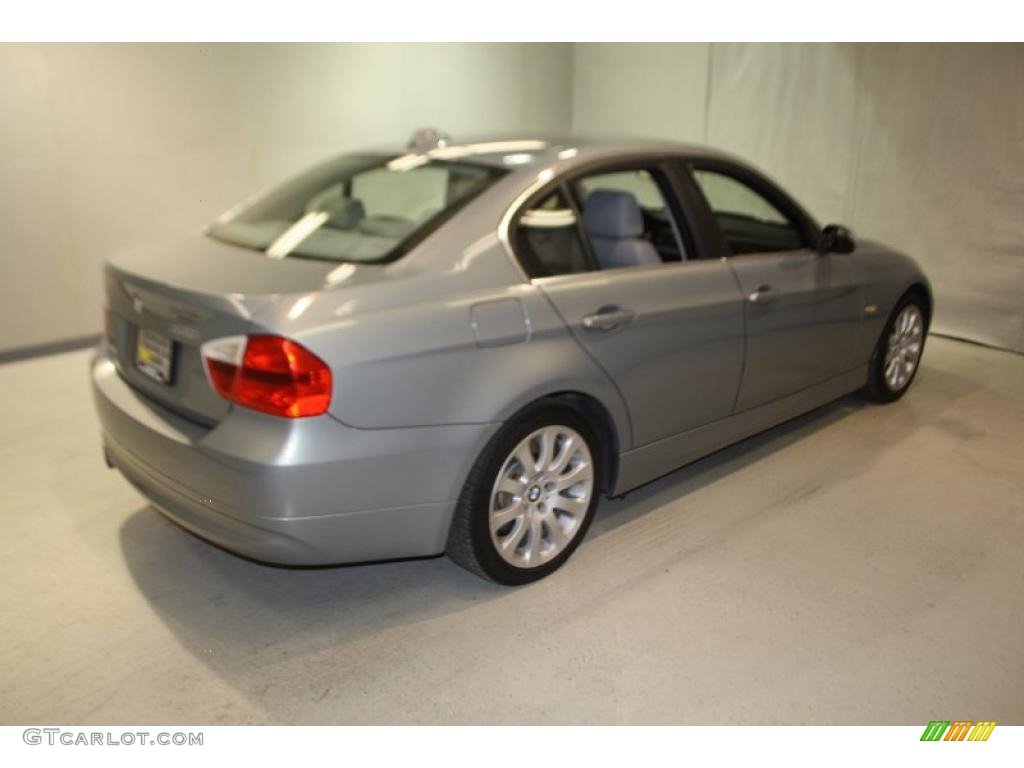 2006 3 Series 330i Sedan - Silver Grey Metallic / Grey photo #6