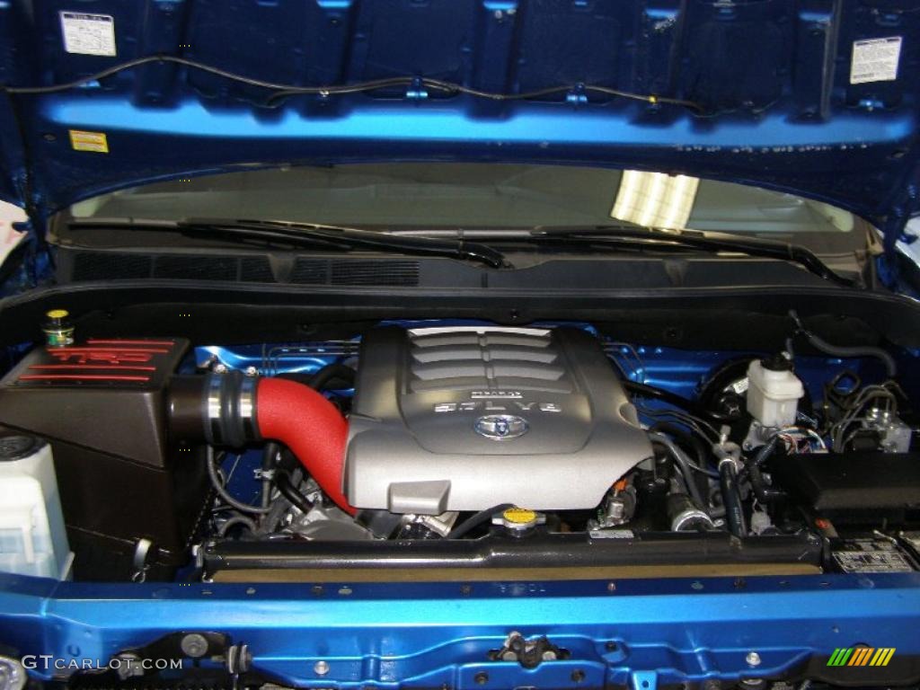 2007 Tundra SR5 TRD Double Cab 4x4 - Blue Streak Metallic / Black photo #33
