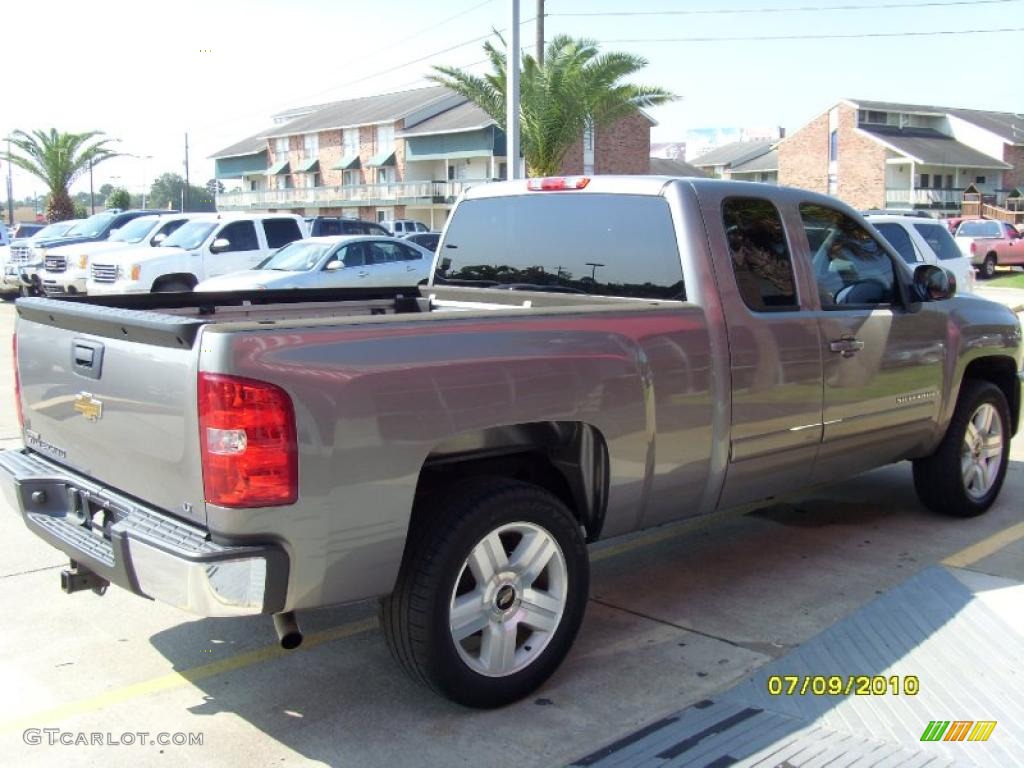 2008 Silverado 1500 LT Extended Cab - Graystone Metallic / Ebony photo #5