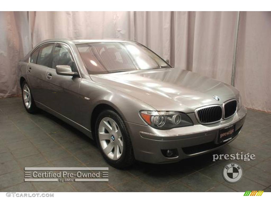 2006 7 Series 750i Sedan - Sterling Grey Metallic / Black/Black photo #7