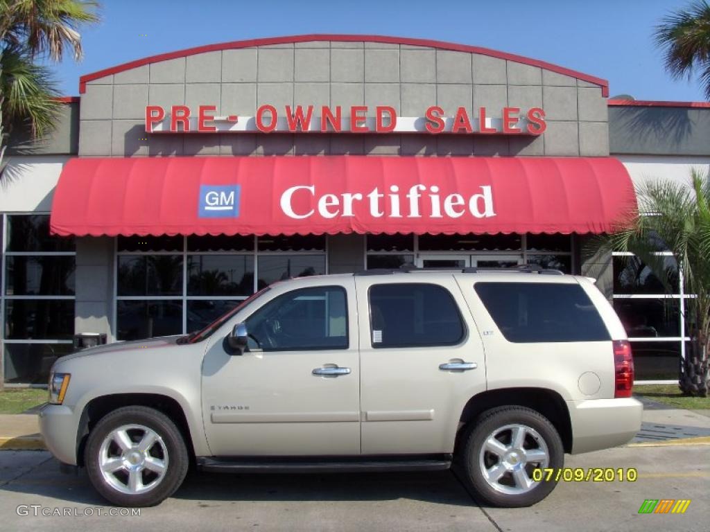 2008 Tahoe LTZ - Gold Mist Metallic / Light Cashmere/Ebony photo #1