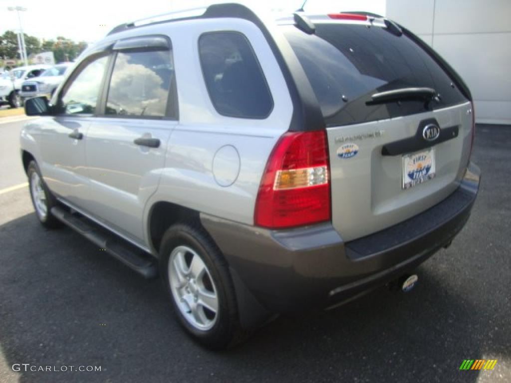 2006 Sportage LX - Satin Silver / Black photo #3