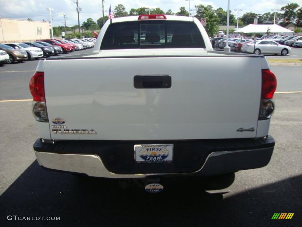 2007 Tundra Limited Double Cab 4x4 - Super White / Red Rock photo #4