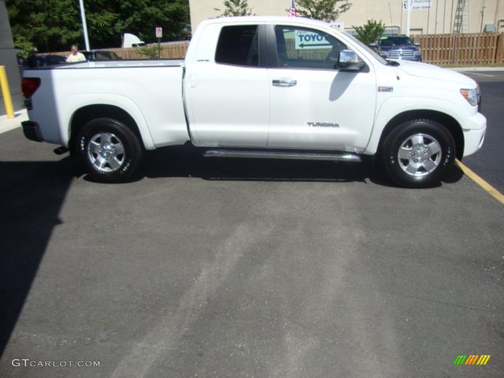 2007 Tundra Limited Double Cab 4x4 - Super White / Red Rock photo #7