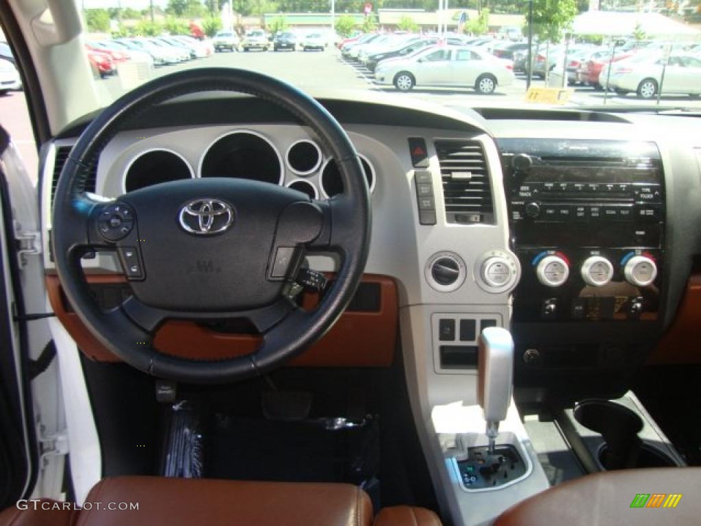 2007 Tundra Limited Double Cab 4x4 - Super White / Red Rock photo #11