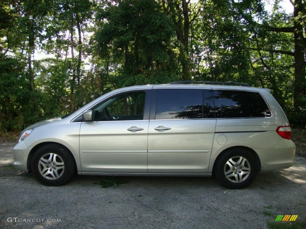 2005 Odyssey EX-L - Silver Pearl Metallic / Gray photo #10