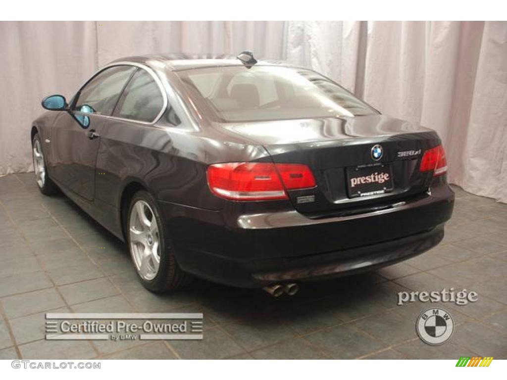 2007 3 Series 328xi Coupe - Jet Black / Black photo #3