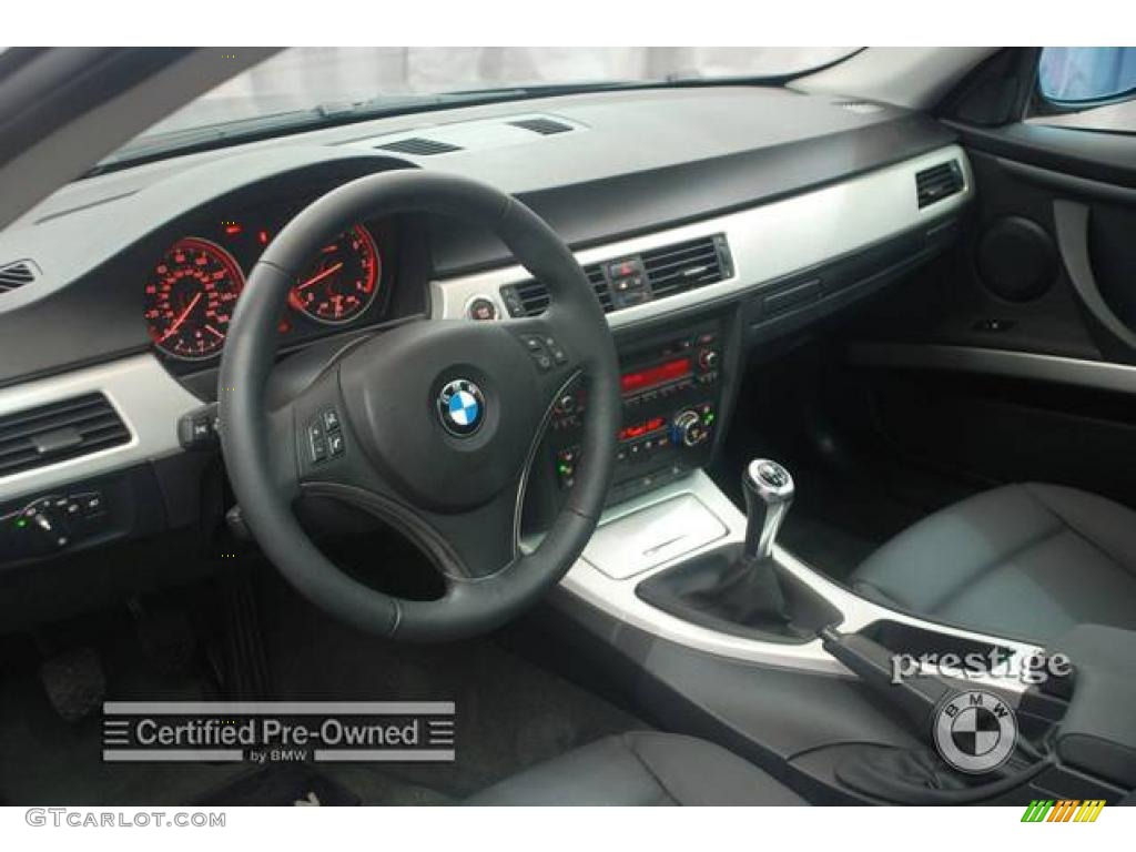 2007 3 Series 328xi Coupe - Jet Black / Black photo #13