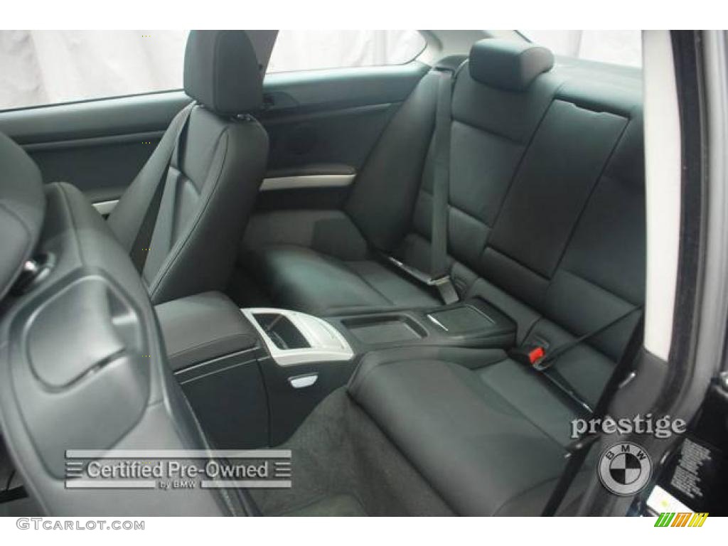 2007 3 Series 328xi Coupe - Jet Black / Black photo #14