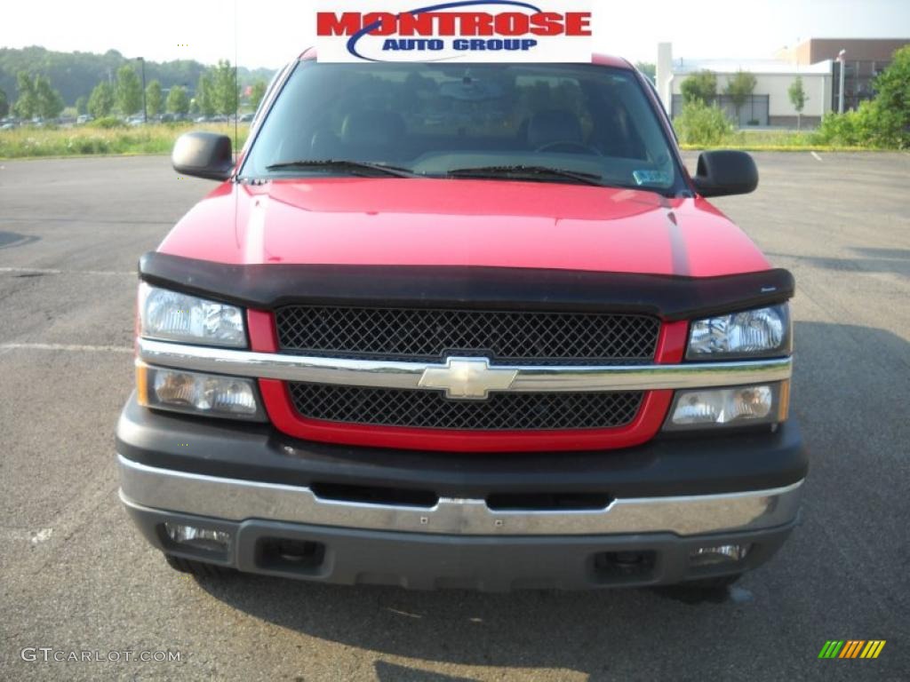 2004 Silverado 1500 LS Extended Cab 4x4 - Victory Red / Dark Charcoal photo #22