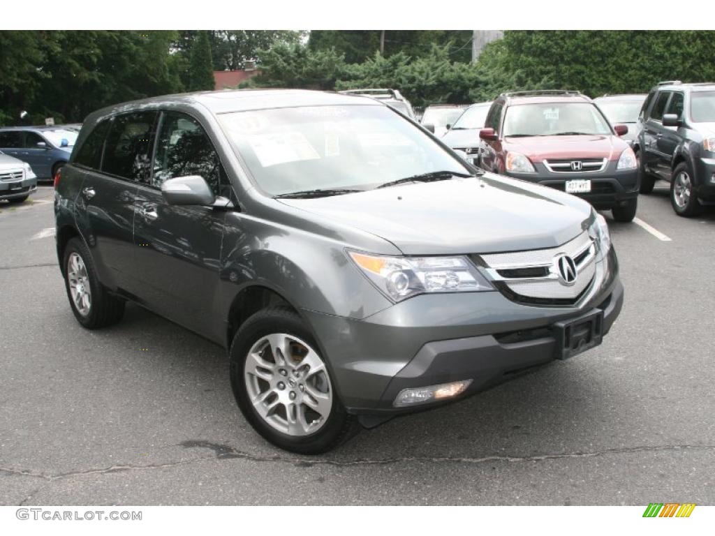 2007 MDX Technology - Nimbus Gray Metallic / Ebony photo #3