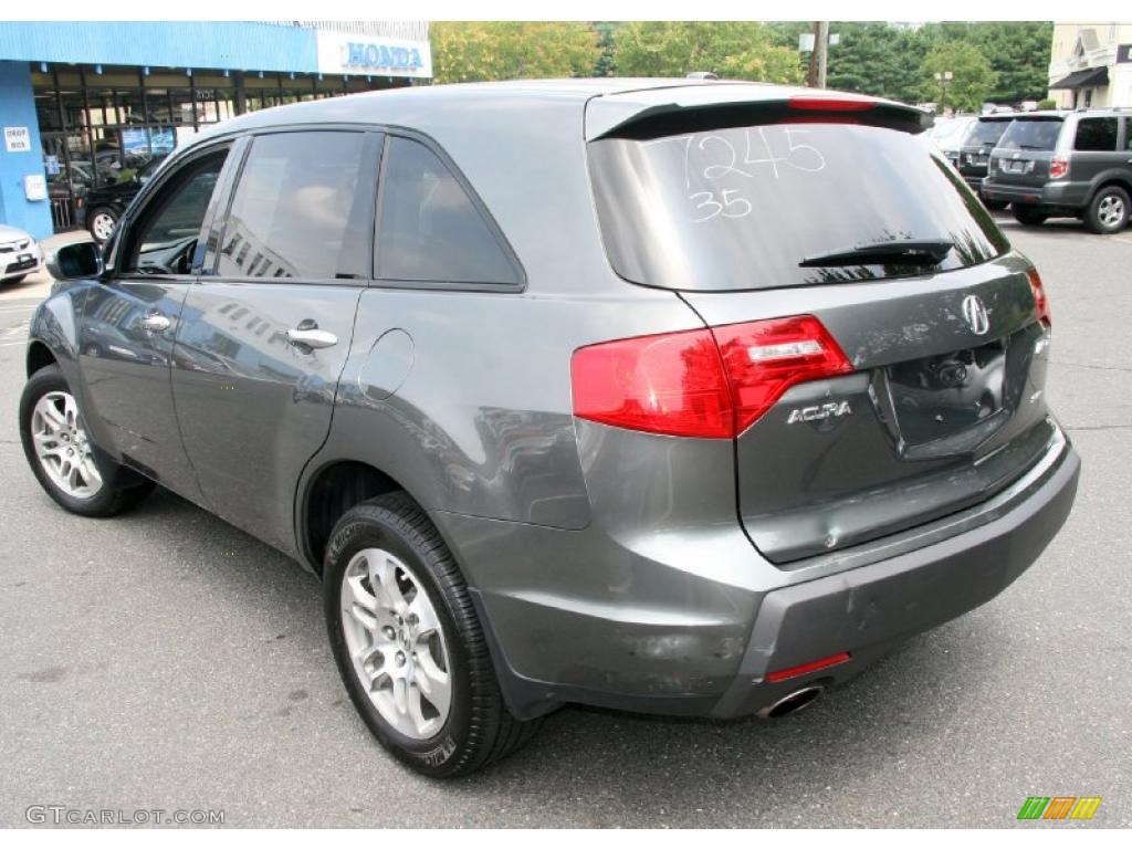 2007 MDX Technology - Nimbus Gray Metallic / Ebony photo #8