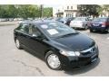 2009 Crystal Black Pearl Honda Civic Hybrid Sedan  photo #3