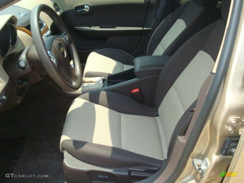 2008 Malibu LT Sedan - Sandstone Metallic / Cocoa/Cashmere Beige photo #9