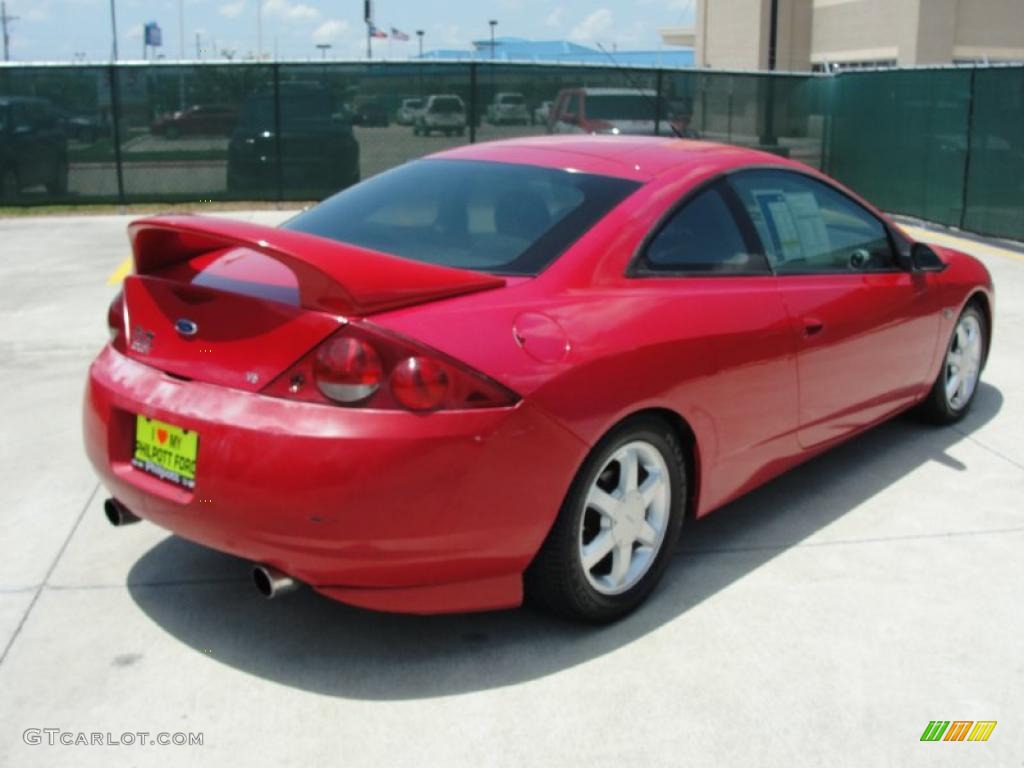1999 Cougar V6 - Rio Red Clearcoat / Medium Graphite photo #3
