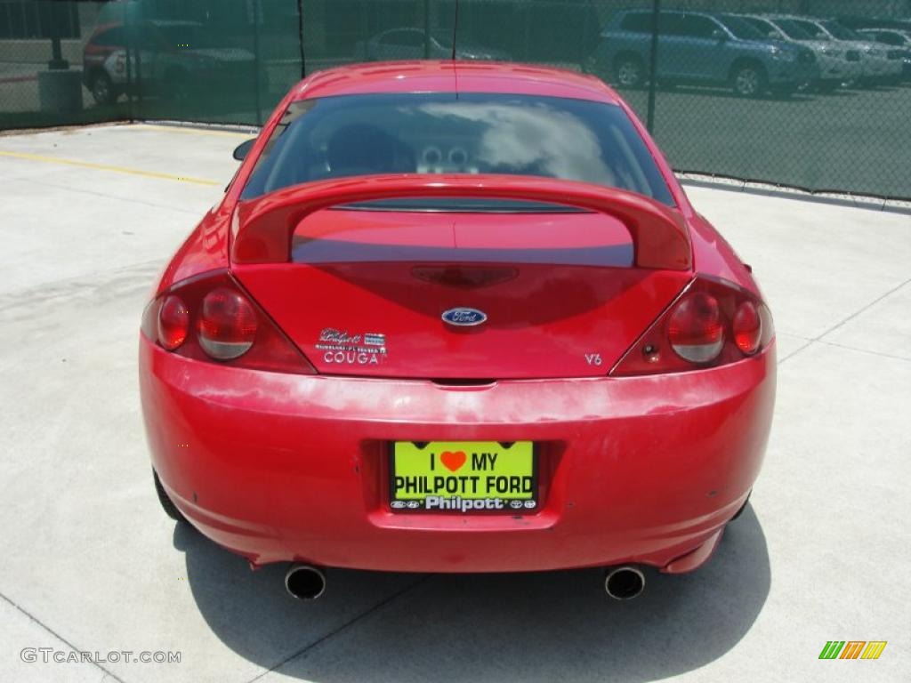 1999 Cougar V6 - Rio Red Clearcoat / Medium Graphite photo #4