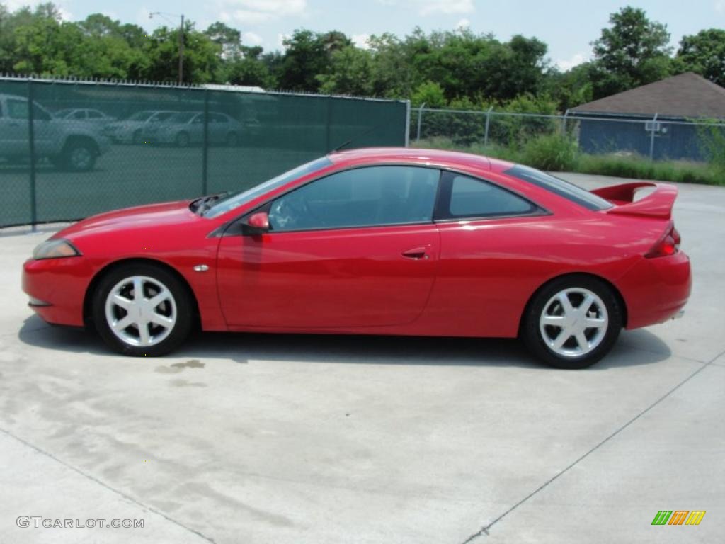1999 Cougar V6 - Rio Red Clearcoat / Medium Graphite photo #6