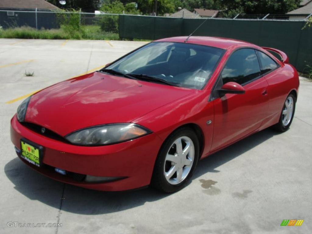1999 Cougar V6 - Rio Red Clearcoat / Medium Graphite photo #7