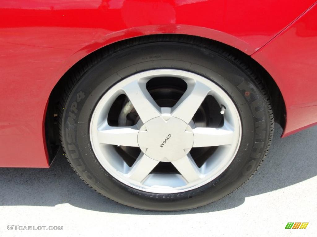 1999 Cougar V6 - Rio Red Clearcoat / Medium Graphite photo #14