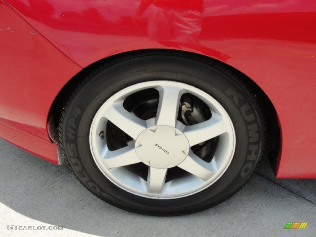 1999 Cougar V6 - Rio Red Clearcoat / Medium Graphite photo #15