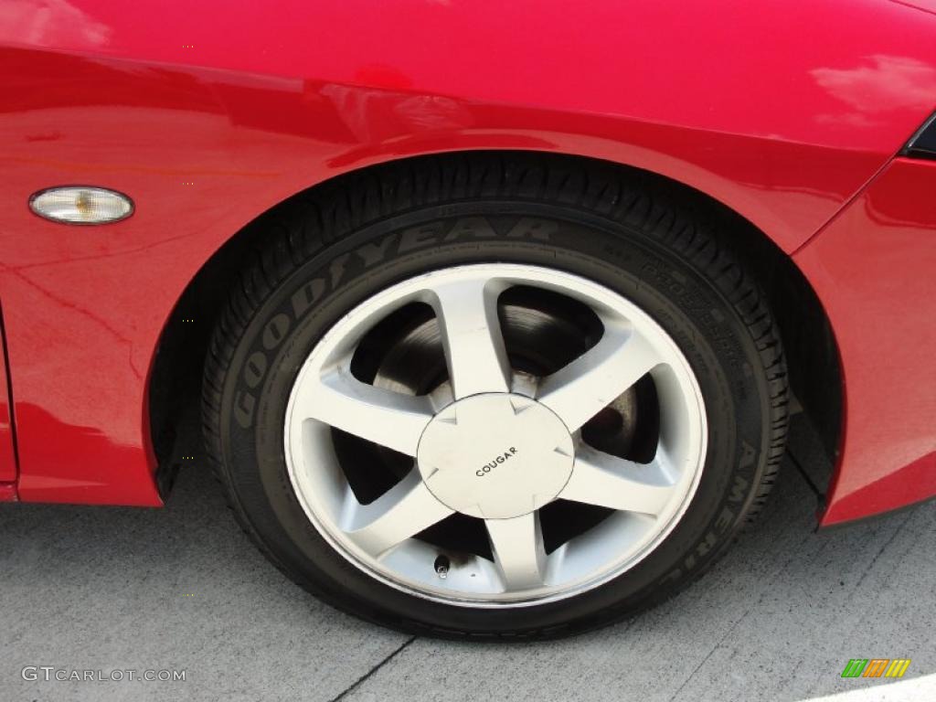 1999 Cougar V6 - Rio Red Clearcoat / Medium Graphite photo #16