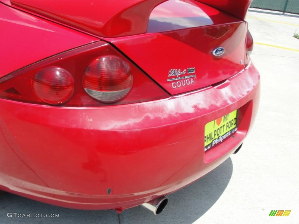 1999 Cougar V6 - Rio Red Clearcoat / Medium Graphite photo #20