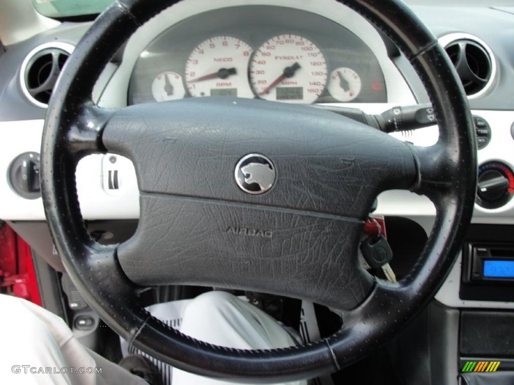 1999 Cougar V6 - Rio Red Clearcoat / Medium Graphite photo #33