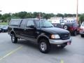 2002 Black Ford F150 XLT SuperCab 4x4  photo #10