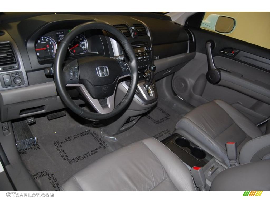 2009 CR-V EX-L - Taffeta White / Gray photo #17