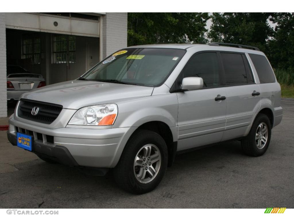 2003 Pilot EX-L 4WD - Starlight Silver Metallic / Gray photo #1