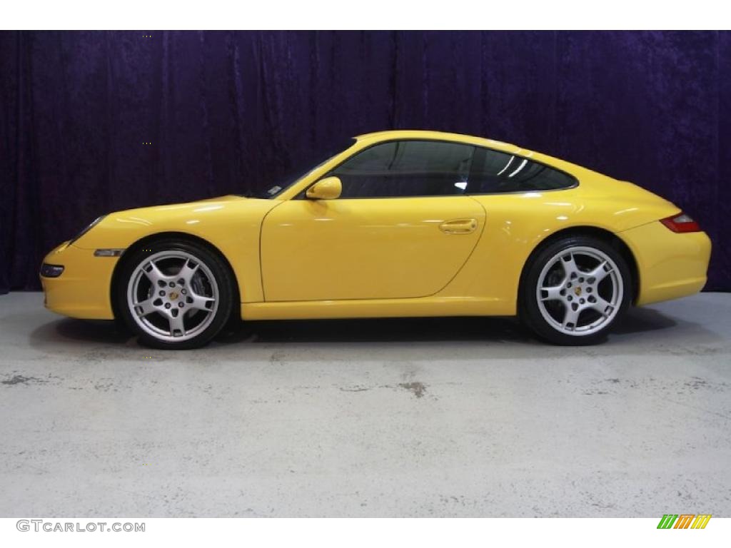 2007 911 Carrera Coupe - Speed Yellow / Black photo #5
